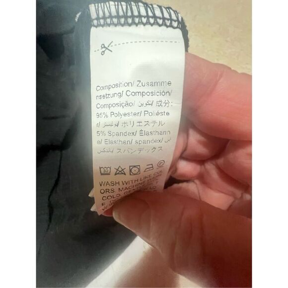 Romwe Black/White Lace Sweater Knit Dress Sz XL NWT - Picture 5 of 7